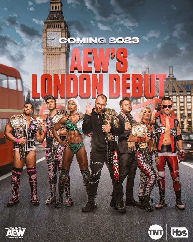 aew uk london poster