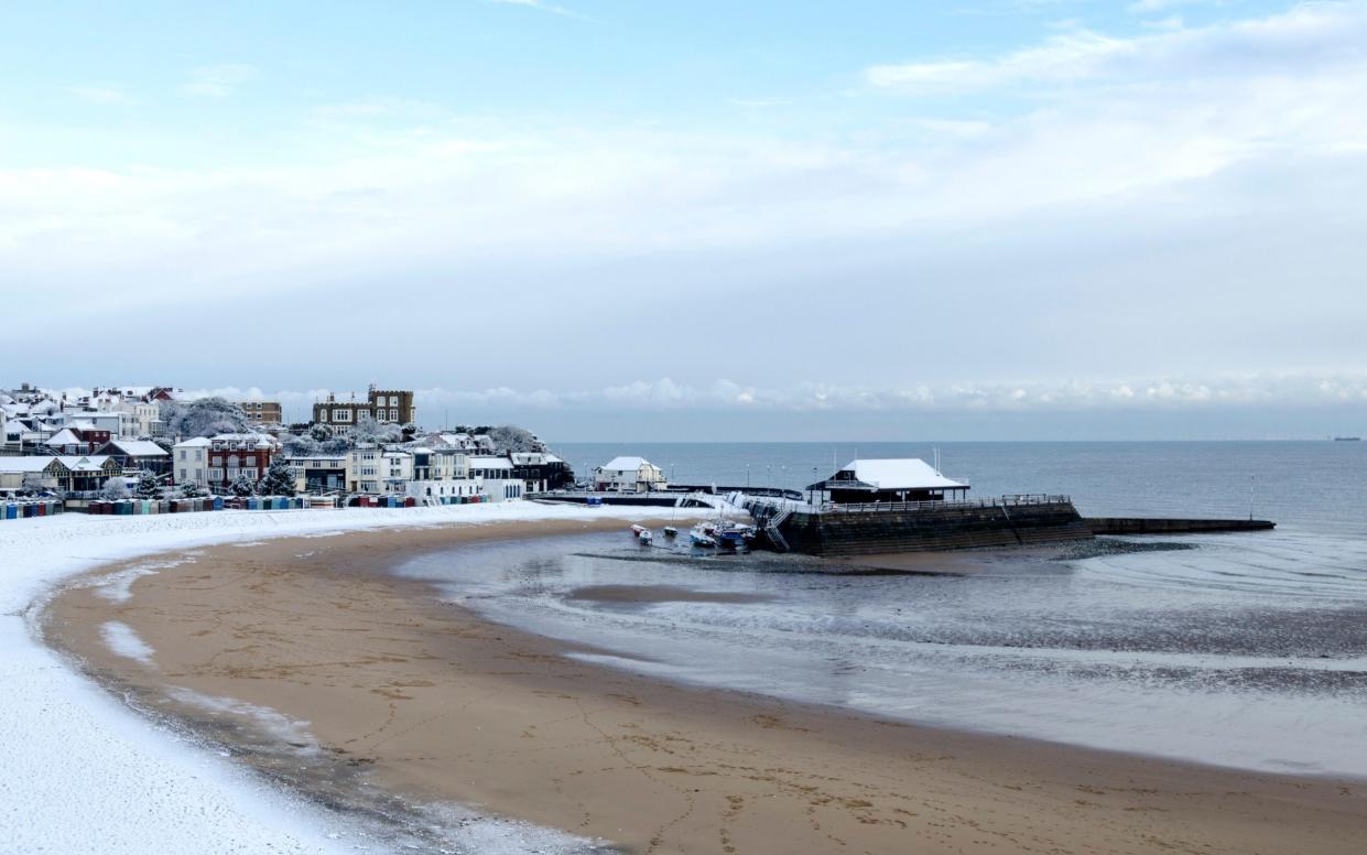 The Broadstairs coast is beautiful in winter