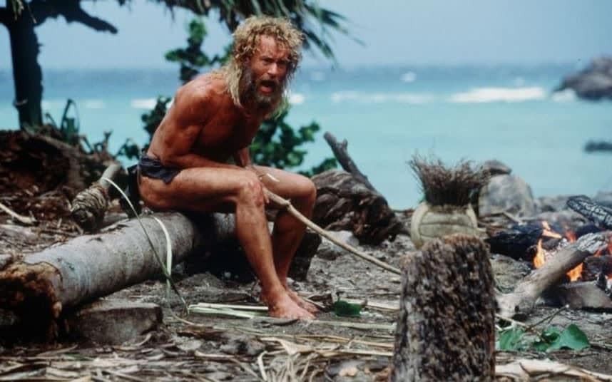 He appears to be going for a Cast Away look. Photo: Cast Away