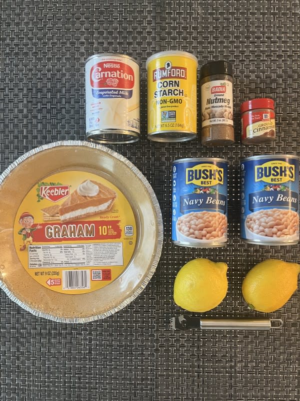 Ingredients for 102-year-old bean pie<p>Courtesy of Dante Parker</p>