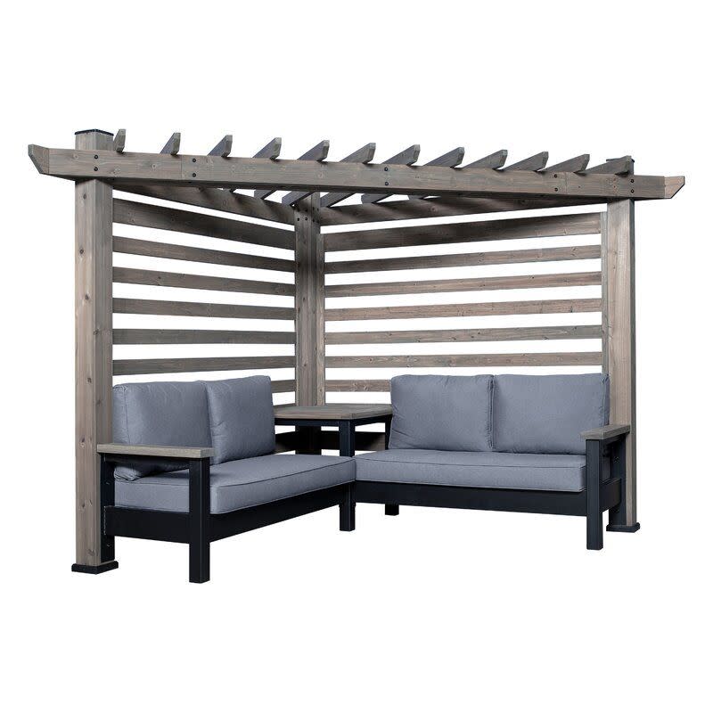 Catalina Cabana Pergola Set with Furniture