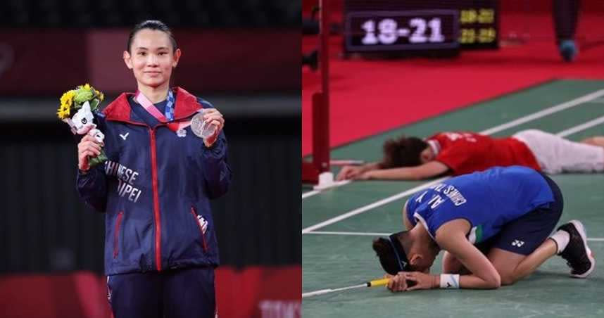 戴資穎在東京奧運中不敵中國一姐陳雨菲（右）奪下銀牌。（圖／翻攝自IG／tai_tzuying）