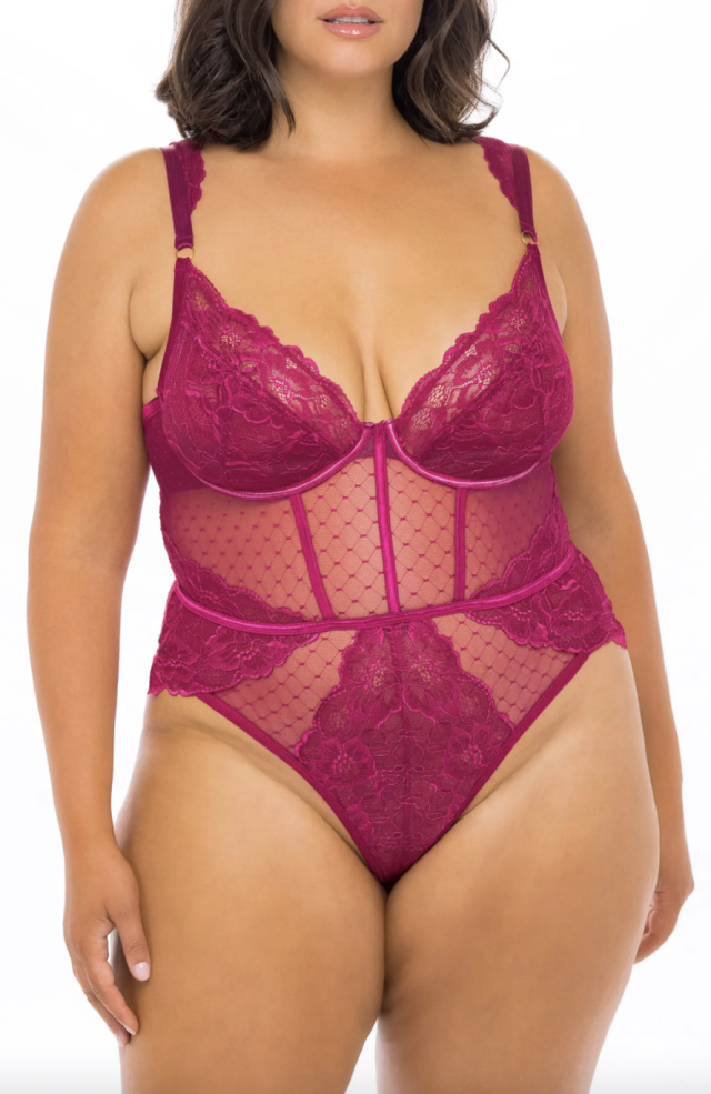 Lace Plus Size Lingerie Women Spicy Lingerie Crotchless Lace Bodysuit -  Honest FulPhilment