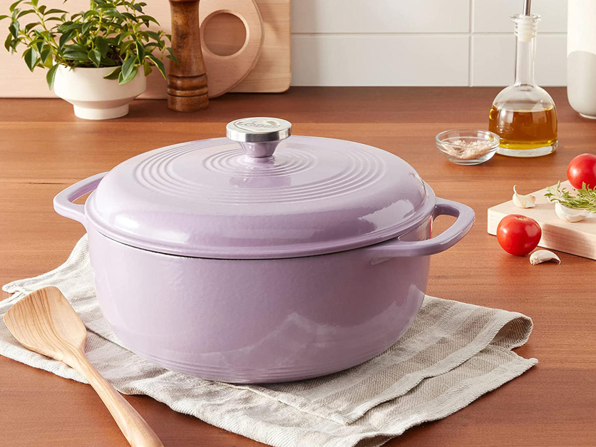 Lodge USA Enamel™ Cast Iron Dutch Oven, 4.5 qt.