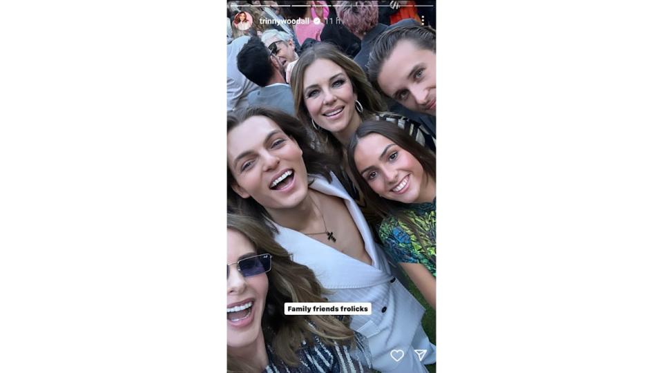 celebrities smiling at summer party
