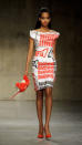 <b>LFW AW13: Fashion East </b><br><br>Prints were a key look on the catwalk.<br><br>© Rex