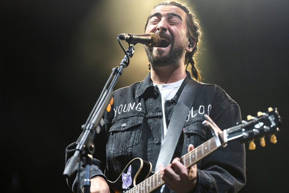 Noah Kahan performs on the T-Mobile stage during Austin City Limits weekend two, day two on Saturday, Oct. 14, 2023.