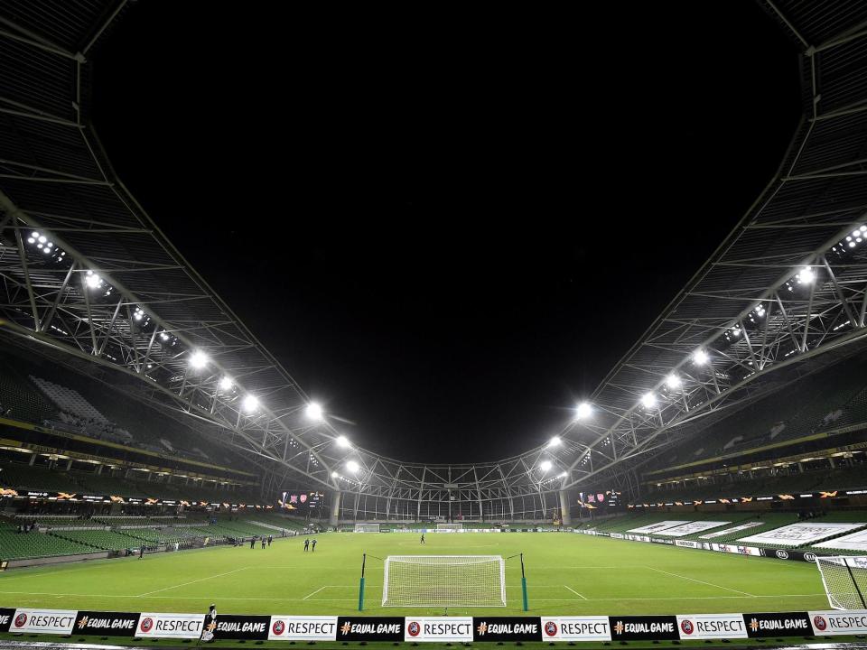 The Aviva Stadium will host the Europa League final (Getty)