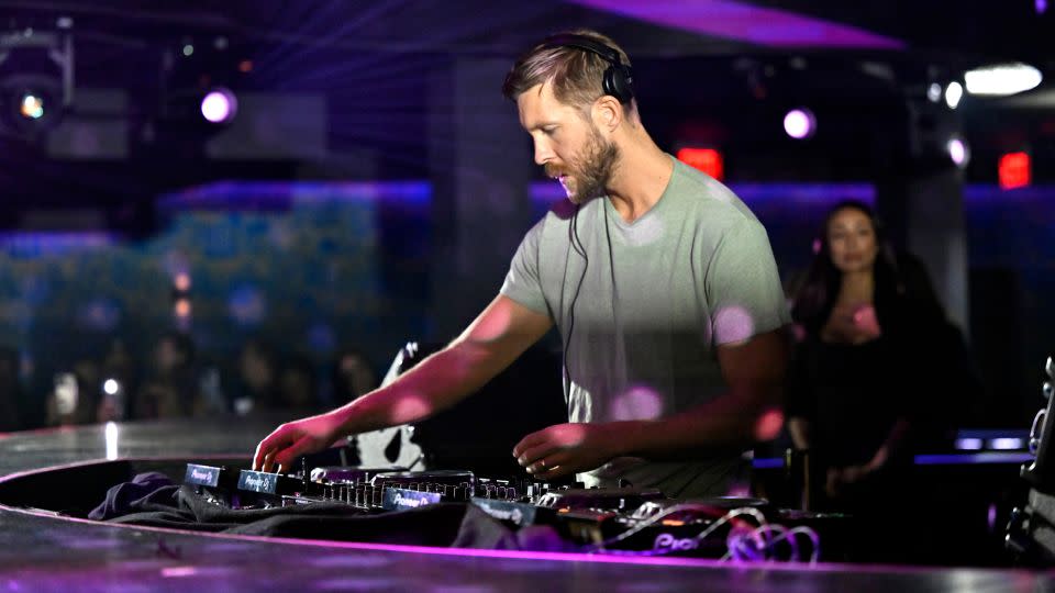 Calvin Harris, winner of the dance act Brit award on Saturday, at an event last month. - David Becker/Getty Images