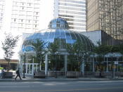 <p><b>9. Pacific Centre</b></p>Pacific Centre is a shopping mall located in Vancouver, Canada. Apart from over 100 stores and services the anchor stores include Sears, Holt Renfrew, Sport Chek and Atmosphere among other well-known brands. Pacific Centre has $1,255 sales per square foot.<p>(Photo: Wikimedia Commons)</p>