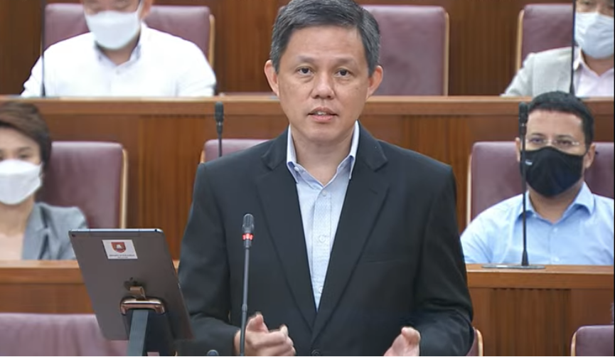 Education Minister Chan Chun Sing addresses Parliament on Monday, 13 September 2021. (SCREENGRAB: Ministry of Communications and Information YouTube channel)