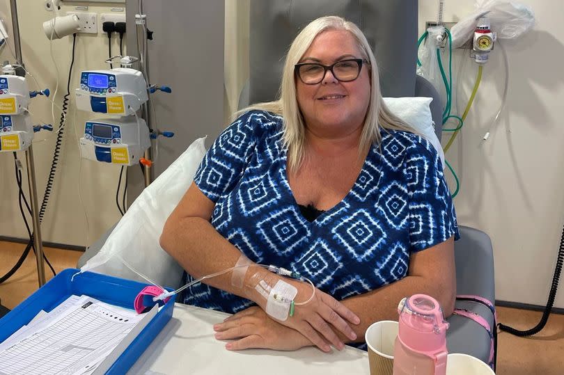 Karen is fighting cancer after being diagnosed last year -Credit:Karen Alexis Muir