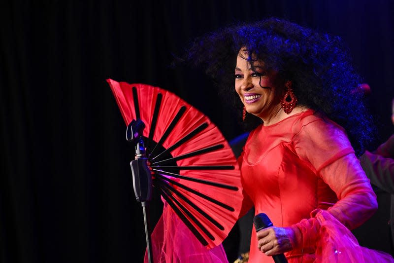 Diana Ross performs at the closing reception of the Milken Institute Global Conference in Beverly Hills, California on May 3, 2023. - Photo: PATRICK T. FALLON/AFP (Getty Images)