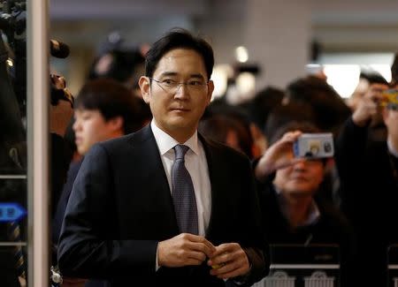 Samsung Electronics vice chairman Jay Y. Lee arrives to attend a hearing at the National Assembly in Seoul, South Korea, December 6, 2016. REUTERS/Kim Hong-Ji