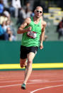 EUGENE, OR - JUNE 23: Jeremy Wariner competes in the Men's 400 meter dash on day one of the USA Outdoor Track & Field Championships at the Hayward Field on June 23, 2011 in Eugene, Oregon. (Photo by Christian Petersen/Getty Images)