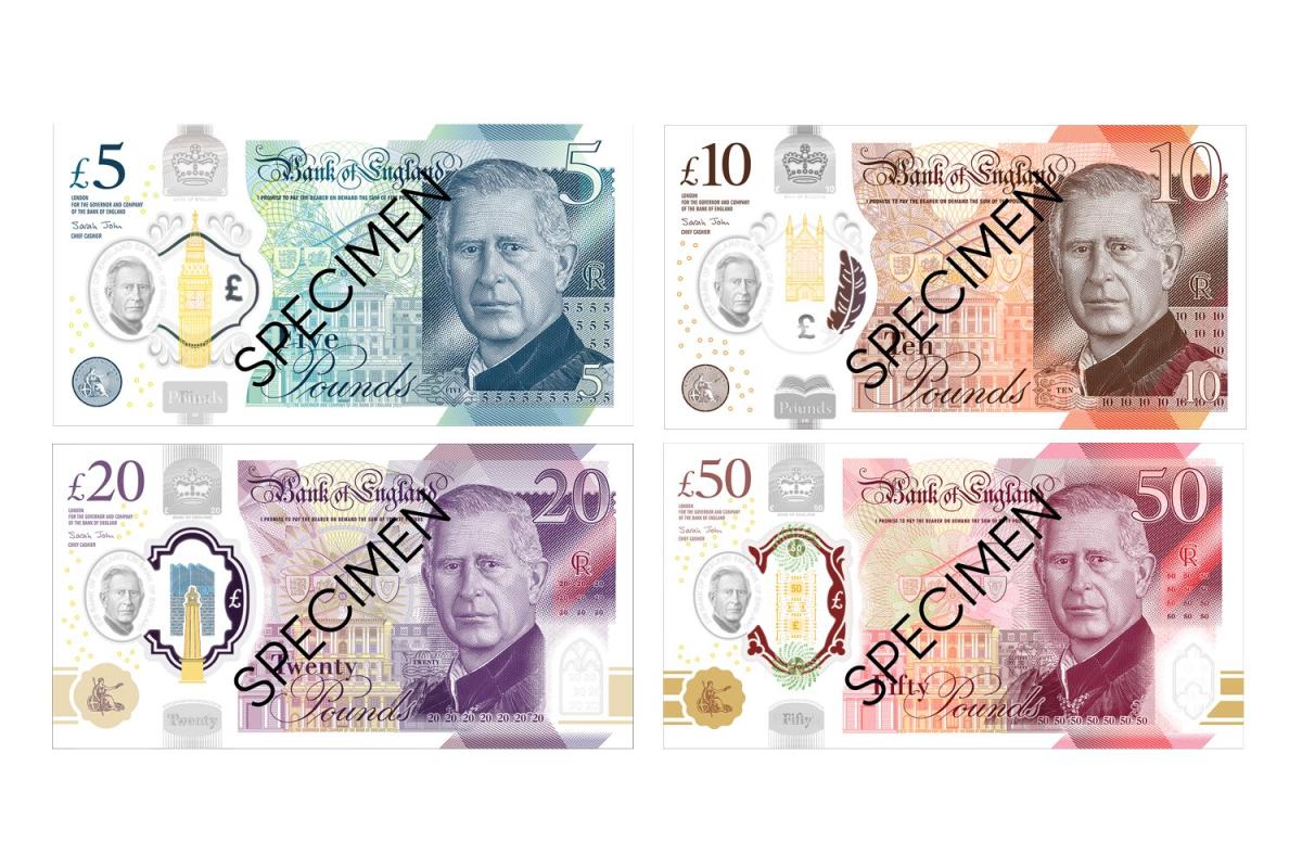 King Charles Iii Banknote Designs Revealed By Bank Of England 