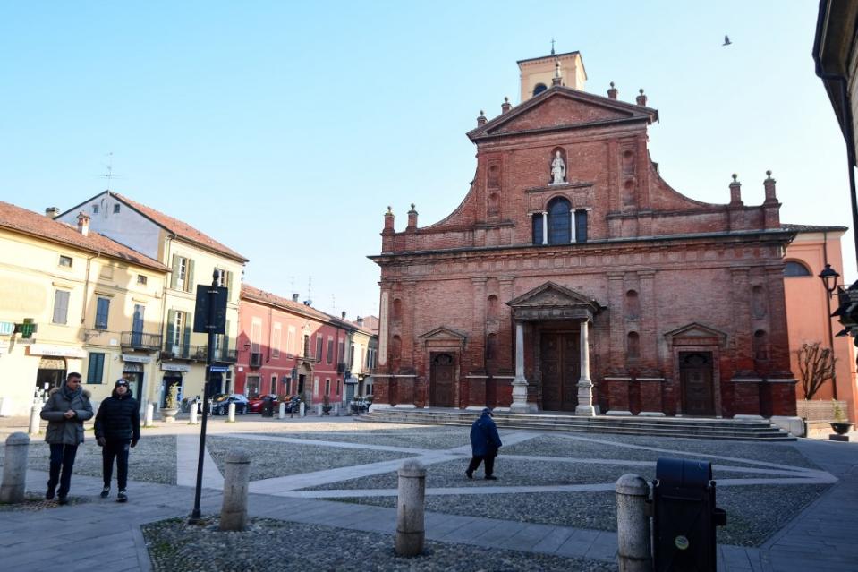 Codogno, désertée (Photo by Miguel MEDINA / AFP)