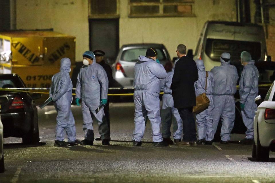 Mass brawl: Three men died after two groups clashed in the street: NIGEL HOWARD ©
