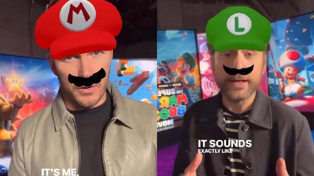 Chris Pratt joins Luigi co-star Charlie Day as he appears to troll