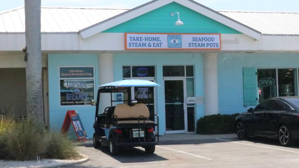 Topsail Steamer, 5321 Gulf Drive, Holmes Beach, opened in April offering take home, steam and eat seafood.