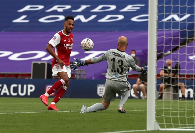 Aubameyang hit both goals as Arsenal beat Chelsea to win the 2020 FA Cup.