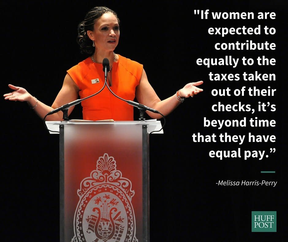 In a <a href="http://www.huffingtonpost.com/2013/04/14/melissa-harris-perry-tax-day-pay-gap-men-women_n_3080983.html">2013 segment of her former MSNBC show</a>, Melissa Harris-Perry broke down exactly why it's so important that we close the wage gap.&nbsp;<br /><br />&ldquo;Seventy-seven is how many cents women working full time currently make for every dollar men are paid. $11,084 is the yearly wage gap created by that pay deficit between full-time working men and women,&rdquo; Harris-Perry&nbsp;said. &ldquo;Sixty-four cents is how much African-American women are paid for every dollar men earn, showing that women of color are more impacted by these unequal pay disparities.&rdquo;<br /><br /><i>Watch the full segment <a href="http://www.huffingtonpost.com/2013/04/14/melissa-harris-perry-tax-day-pay-gap-men-women_n_3080983.html">here</a>.&nbsp;</i>