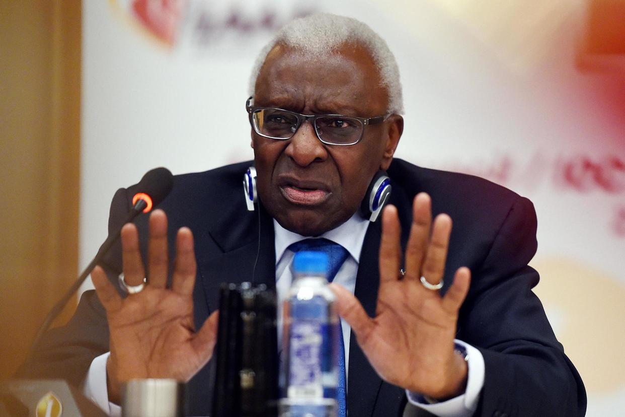 Lamine Diack in 2015: Greg Baker/AFP/Getty Images