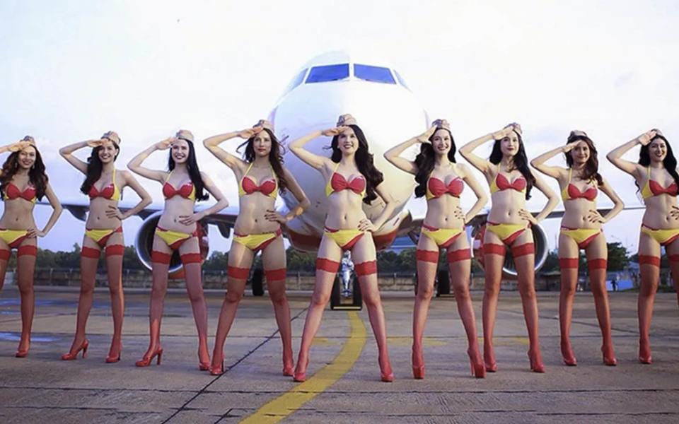 The airline's nickname comes from an ad campaign featuring bikini-clad flight attendants