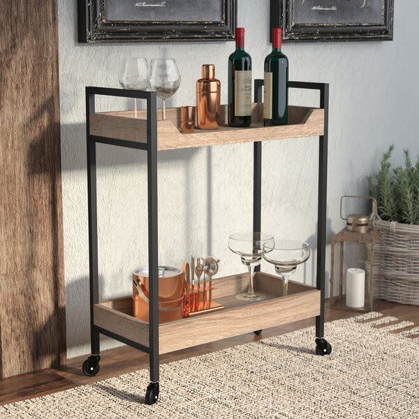 5) Arturs Wide Bar Cart