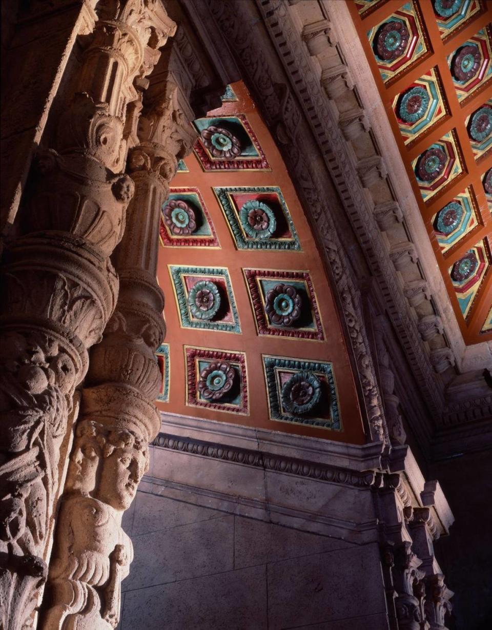 Ornate details of the Freedom Tower’s interiors were photographed after the 1925 building received its first extensive renovations in the late 1980s