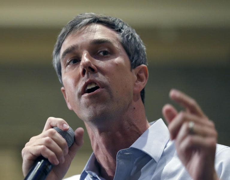 Beto O’Rourke has thrown his support behind the Green New Deal along the campaign trail, comparing the “existential threat” of climate change to that of the Second World War at a recent event. Speaking at the University of Virginia Tuesday, the 2020 presidential hopeful praised Alexandria Ocasio-Cortez for her proposal, which seeks to address global warming’s potentially extensive adverse impacts on the global economy, national security and public health. “One of the reasons I like Representative Ocasio-Cortez's proposed Green New Deal is that it calls to mind another time in this country's past when we faced an existential challenge," the former El Paso congressman said Tuesday. “In that case, it was to our way of life to the western democracies, to our allies in Europe, to our fellow Americans,” he continued. “In the midst of the Great Depression, this country was willing to sacrifice men and women all over the United States to make sure that we defeated Germany, and we won that war and for the following 75 years that we made this world safe for democracy.”The Democrat concluded, “The Green New Deal calls that sacrifice and service in scale of commitment when it talks about the challenges that we face today.”The Green New Deal has served as a lightning rod on both sides of the political aisle: while Washington newcomers like Ms Ocasio-Cortez and progressive 2020 candidates like Mr O’Rourke have sought to make the far-reaching proposal a legislative reality, centrist Democrats have pushed back, seeking reforms for climate change on less of a grand scale. Republicans have largely derided the resolution as a supposedly unrealistic measure, however, while the far-right has used it to claim Democrats are trying to take away cars and cows. The resolution does not actually call for a removal of either. Ms Ocasio-Cortez, the youngest woman ever elected to serve in the US House of Representatives, similarly described climate change as a “systemic threat to our country” during a town hall on MSNBC last month. “First all of, we've been here before. We've been here before with the Great Depression. We've been here before with World War II, even the Cold War," she said at the time. "And the answer has been an ambitious and directed mobilisation of the American economy to direct and solve our problem, our biggest problem."She continued, “To get us out of the situation, to revamp our economy, to create dignified jobs for working Americans, to guarantee health care and elevate our educational opportunities and attainment, we will have to mobilise our entire economy around saving ourselves and taking care off this planet.”