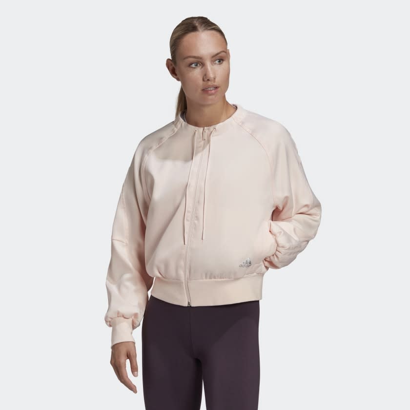 Glam On Bomber Jacket. Image via Adidas.