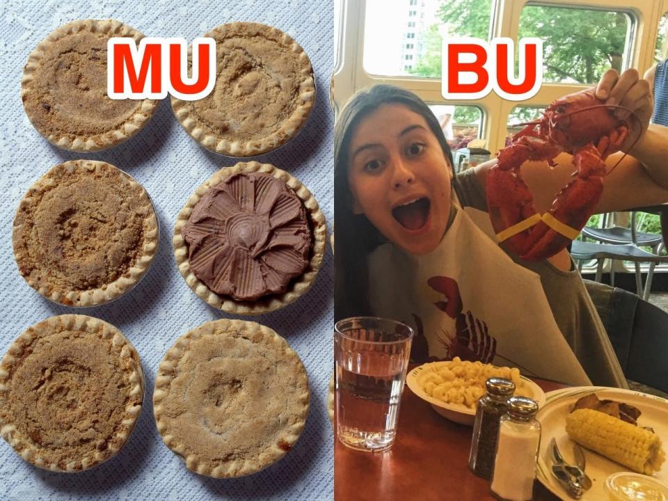 BU and MU food comparison.