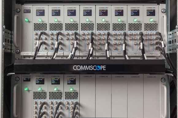 A CommScope cable tray.