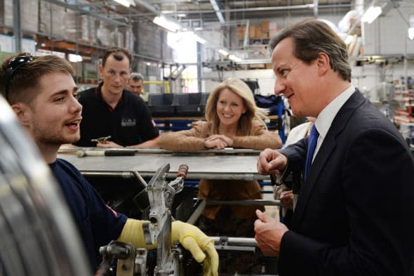 Cameron visit to Brompton Bicycle