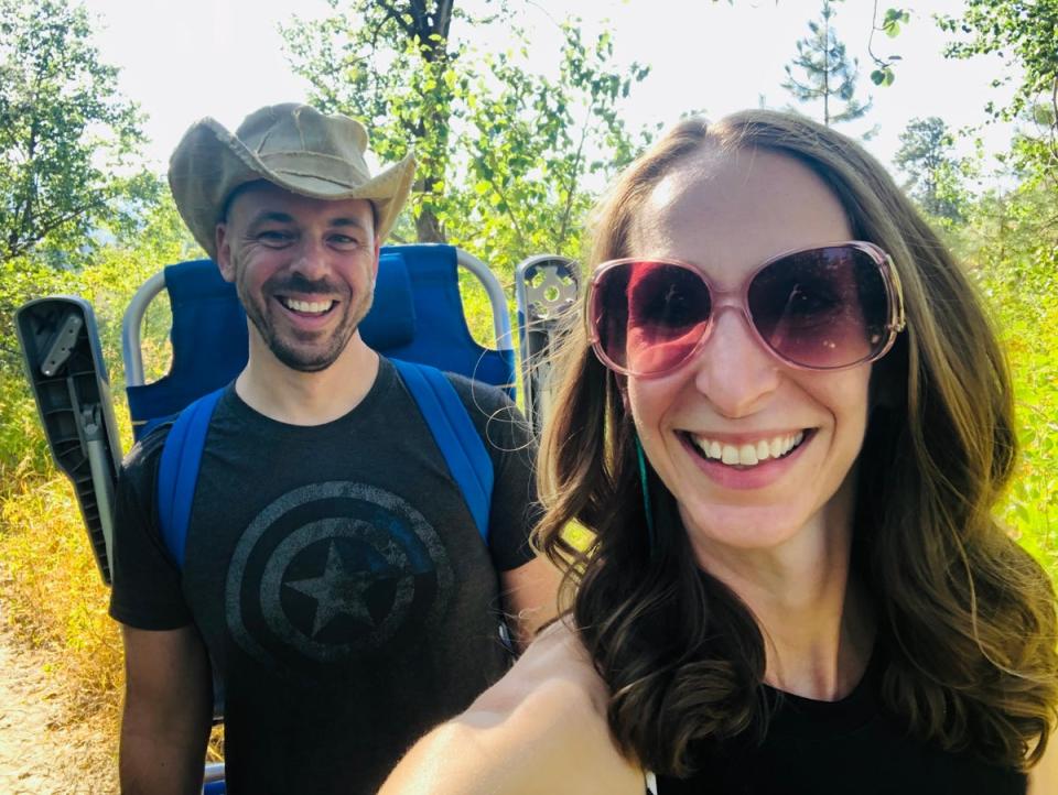 Andrea Prudente and partner Jay Weeldreyer this summer (Courtesy of Andrea Prudente)