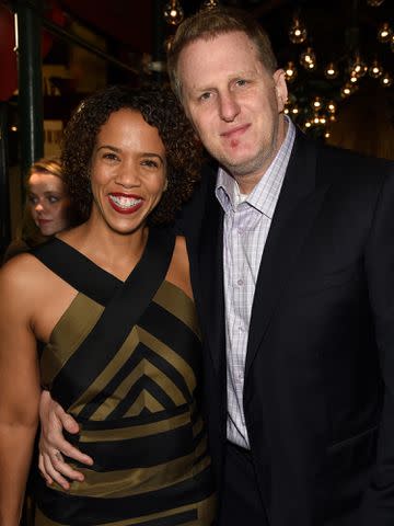 <p>Dimitrios Kambouris/Getty</p> Kebe Dunn and Michael Rapaport attend the 2015 Tribeca Film Festival CHANEL Artists Dinner at Balthazer on April 20, 2015 in New York City.
