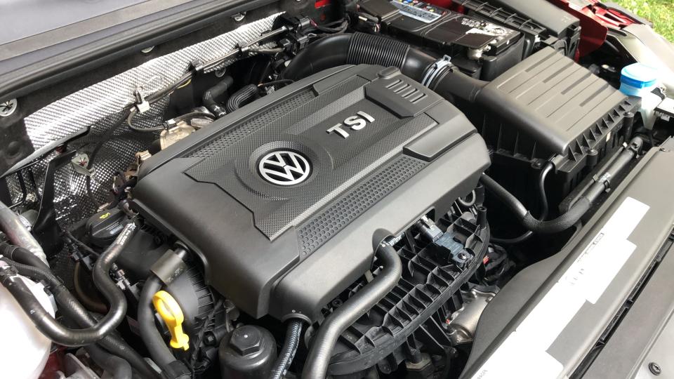 The VW Arteon's 2.0L turbocharged engine produces 268 hp but requires premium gasoline.