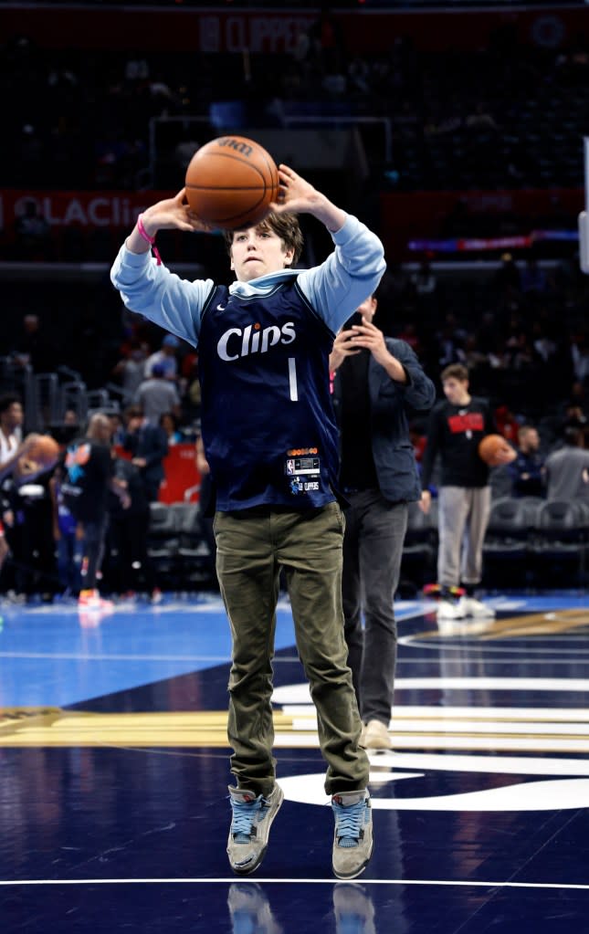 Celebrities At The Los Angeles Clippers Game