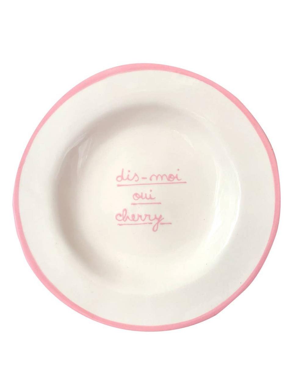 <p><a href="https://go.redirectingat.com?id=74968X1596630&url=https%3A%2F%2Fshop.harpersbazaar.com%2F67077-dis-moi-oui-dessert-plates.html&sref=https%3A%2F%2Fwww.harpersbazaar.com%2Fculture%2Finteriors-entertaining%2Fa46792586%2Fhow-to-update-your-space-into-a-parisian-home%2F" rel="nofollow noopener" target="_blank" data-ylk="slk:Shop Now;elm:context_link;itc:0;sec:content-canvas" class="link ">Shop Now</a></p><p>Dis Moi Oui Dessert Plates</p><p>harpersbazaar.com</p><p>$135.00</p>