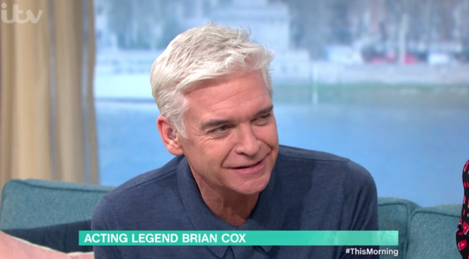 Phillip Schofield almost teared up as he thanked Brian Cox for his kind comments. (ITV)