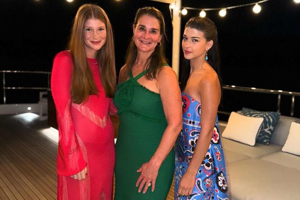 <p>Jenn Gates Nassar/Instagram</p> Melinda French Gates with daughters Jennifer (left) and Phoebe (right)