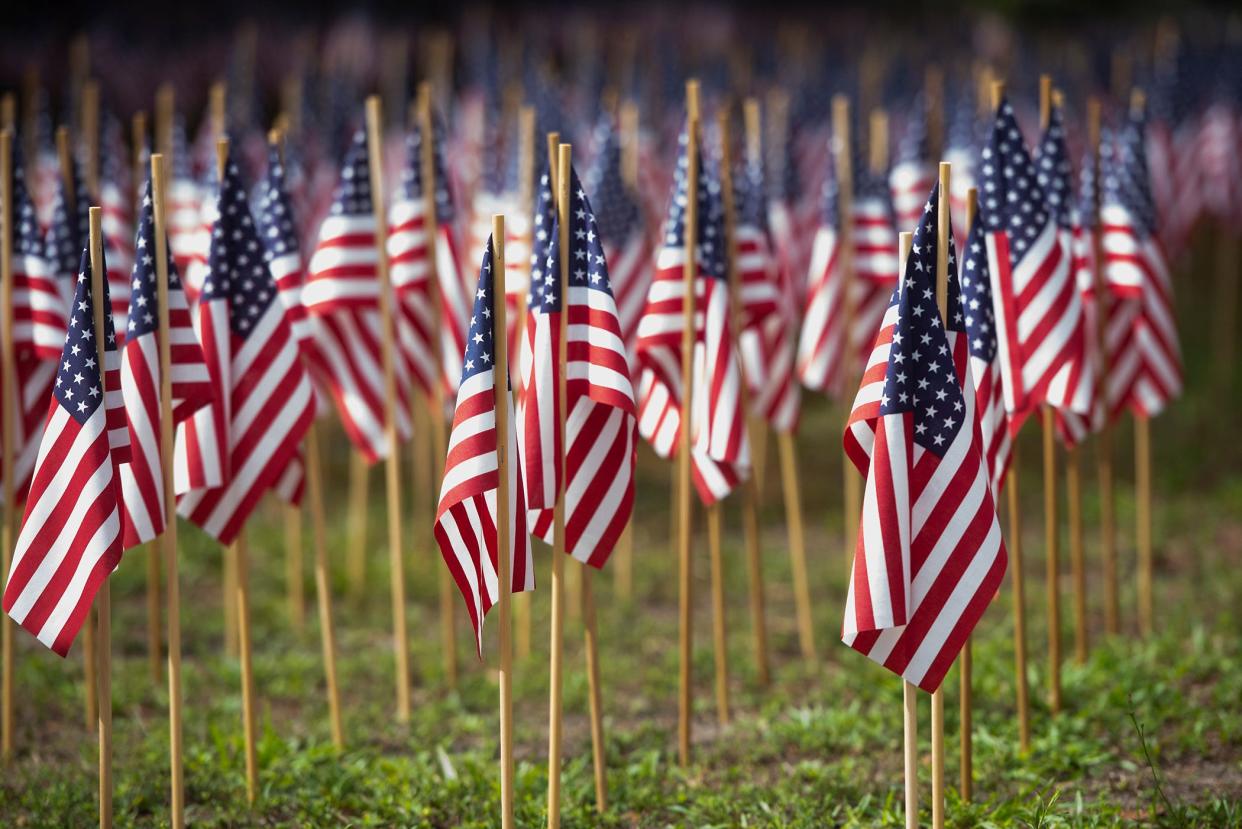 Pooler's National Museum of the Mighty Eighth Air Force has placed 26,000 American flags in their Memorial Garden for the annual Flags for the Fallen event. The flags represent the 26,000 Eighth Air Force airmen who were killed in World War II.