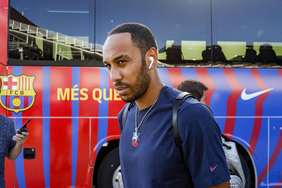 Pierre-Emerick Aubameyang fue víctima de la delincuencia en su domicilio de Barcelona (Credit: Sam Navarro-USA TODAY Sports)