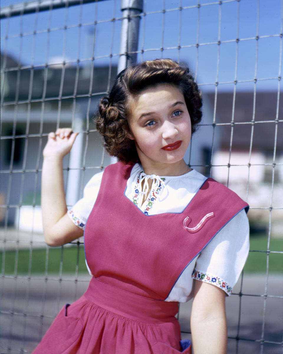 Jane Powell aterrizó en Hollywood a través de un concurso de talentos. (Foto de Silver Screen Collection/Hulton Archive/Getty Images)