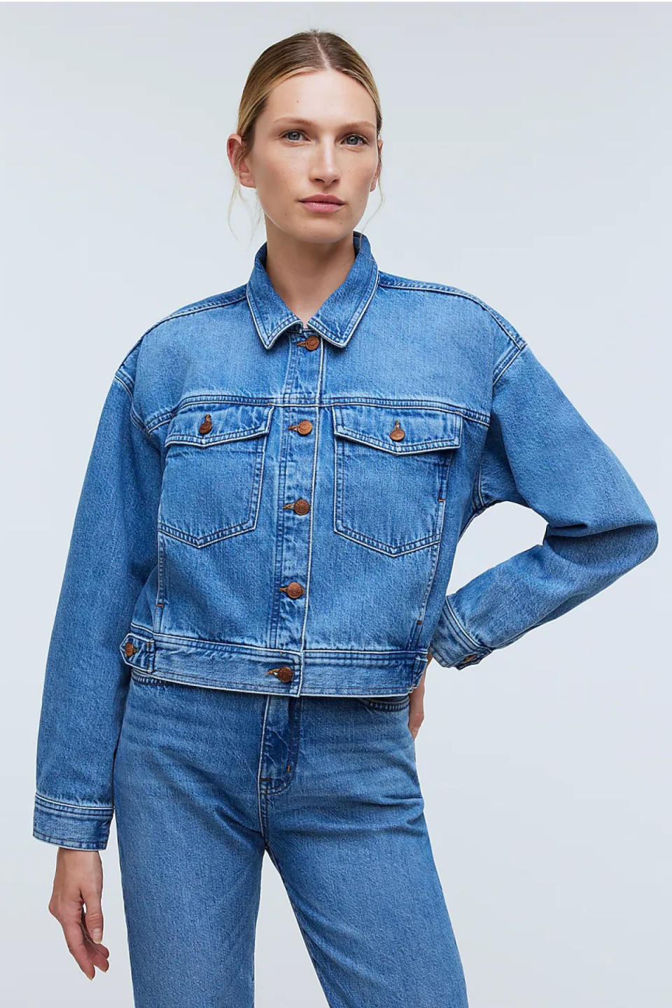 Madewell Button-Front Denim Jacket 