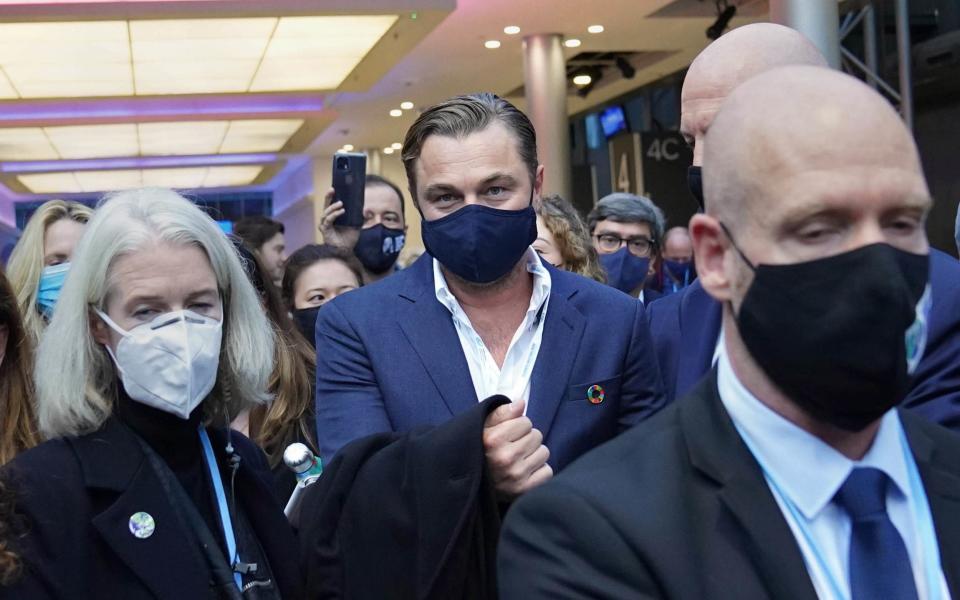 Leonardo DiCaprio arrives at the Cop26 summit in Glasgow - Stefan Rousseau