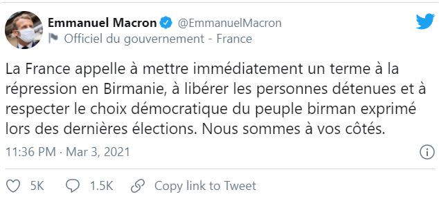 Twitter @emmanuelmacron