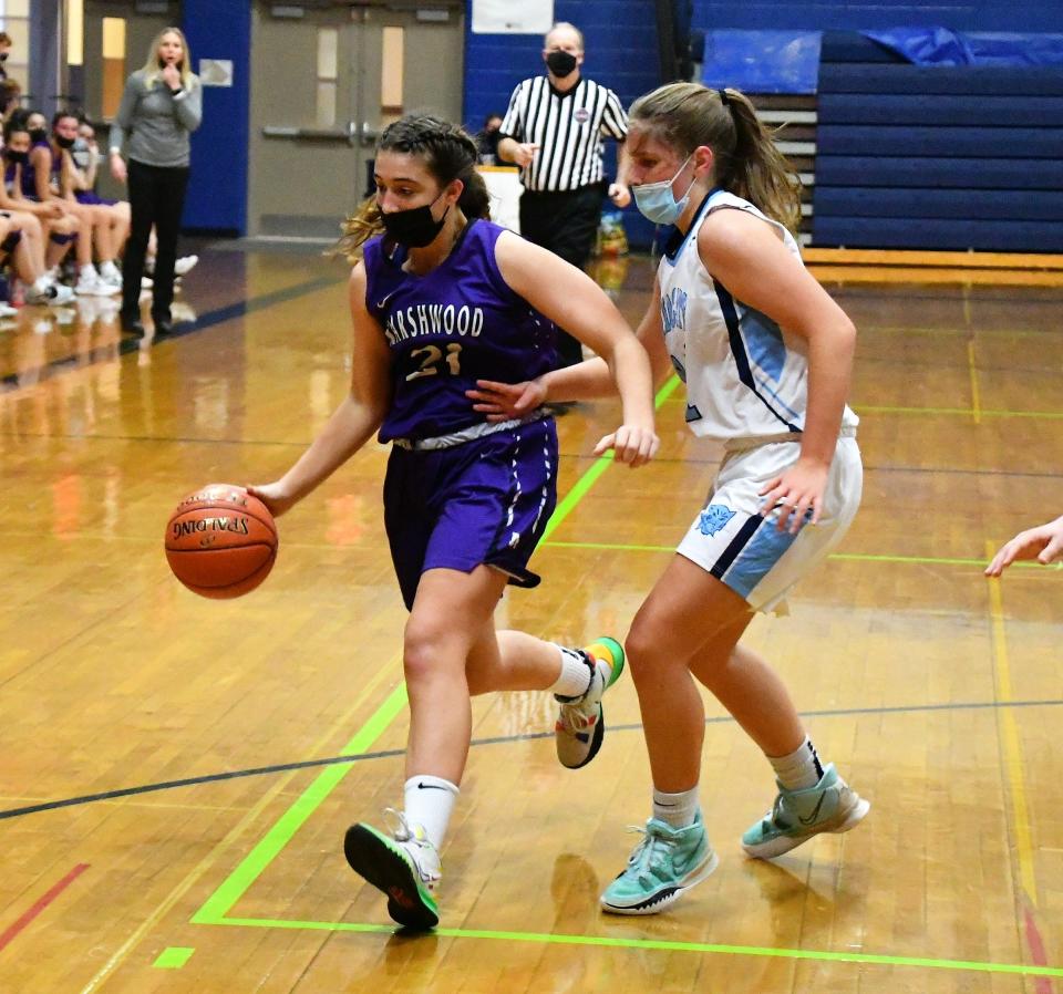 Marshwood freshman Sarah Theriault was named to the Class A South all-rookie team.