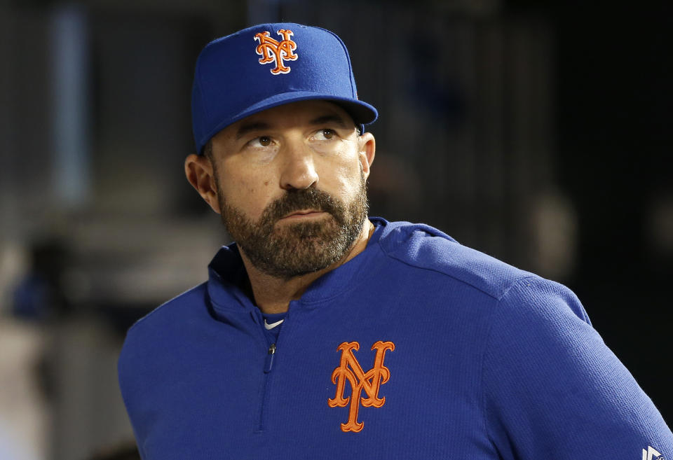 Mickey Callaway's blow up at a reporter is the latest Mets embarrassment. (Photo by Jim McIsaac/Getty Images)